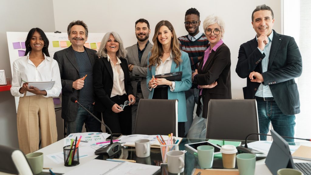 Multicultural Corporate Team in Meeting